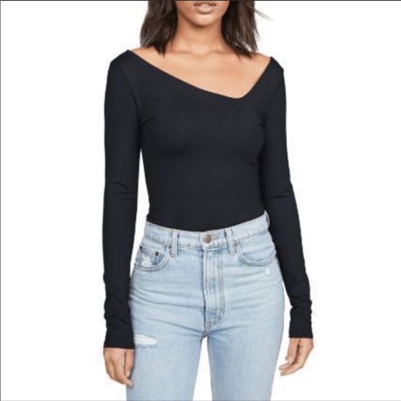 Free People Tops - Free people Abbie black bodysuit